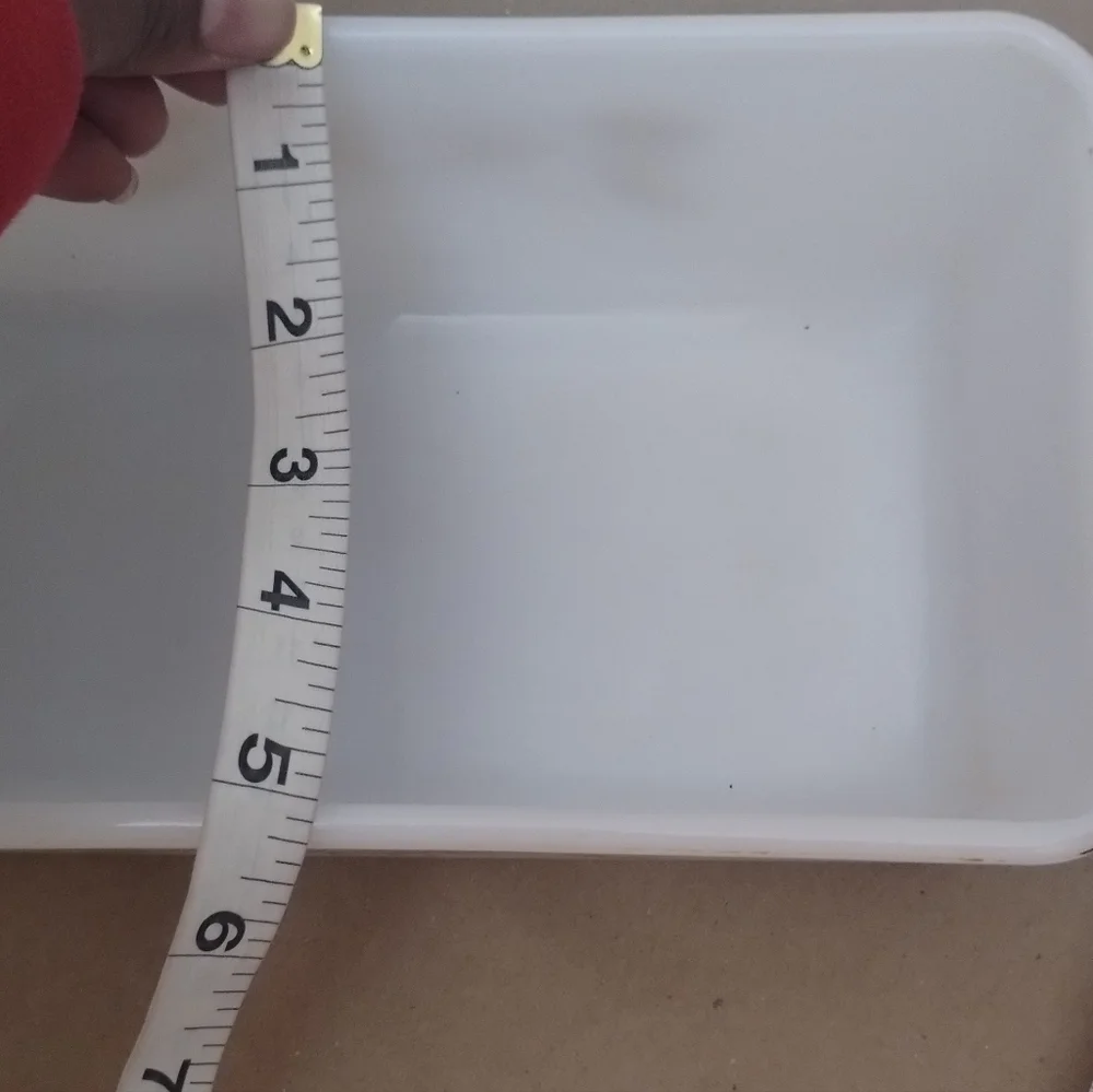Vintage Fire King Wheat Pattern Milk Glass Loaf Pan Baking Dish